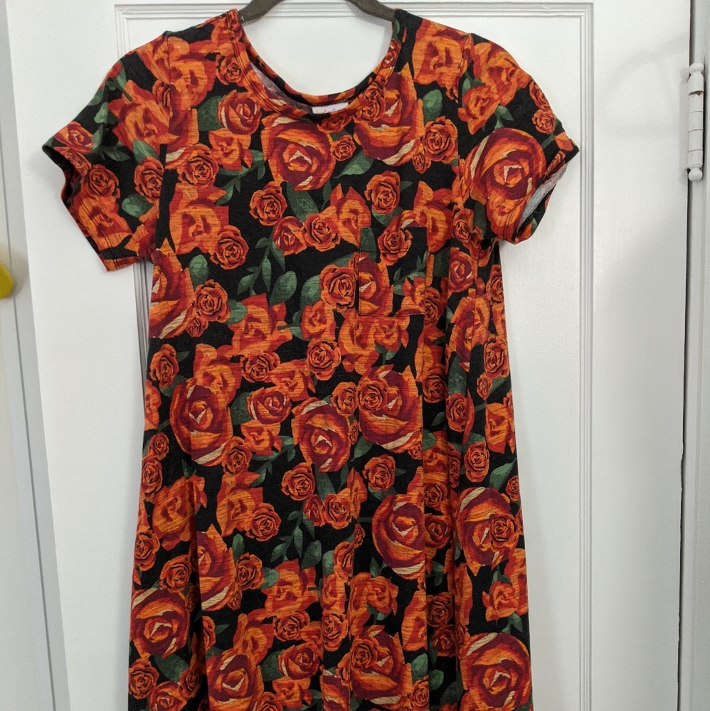 Red Rose Lularoe Dress